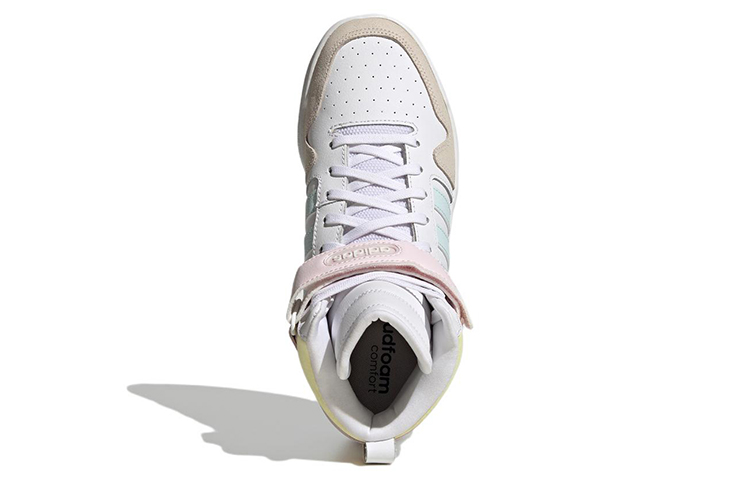 (W) adidas Neo Postmove Mid Cloudfoam Basketball Shoes 'White Blue Pink' 圖 5