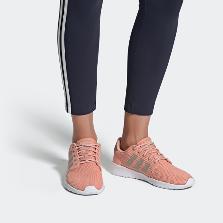 Sizing adidas neo neo Qt Racer 低筒 跑步鞋 女款 粉