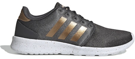 (Women) adidas neo Qt Racer Black/Gold EG8480 (Women) adidas neo Qt Racer Black/Gold EG8480