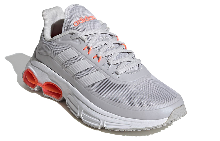 Lookbook adidas neo Quadcube CC 低筒 跑步鞋 女款 灰橙