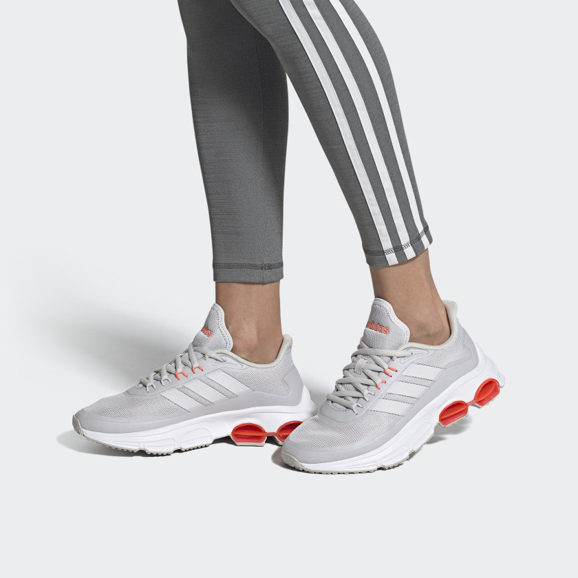 Sizing adidas neo Quadcube CC 低筒 跑步鞋 女款 灰橙