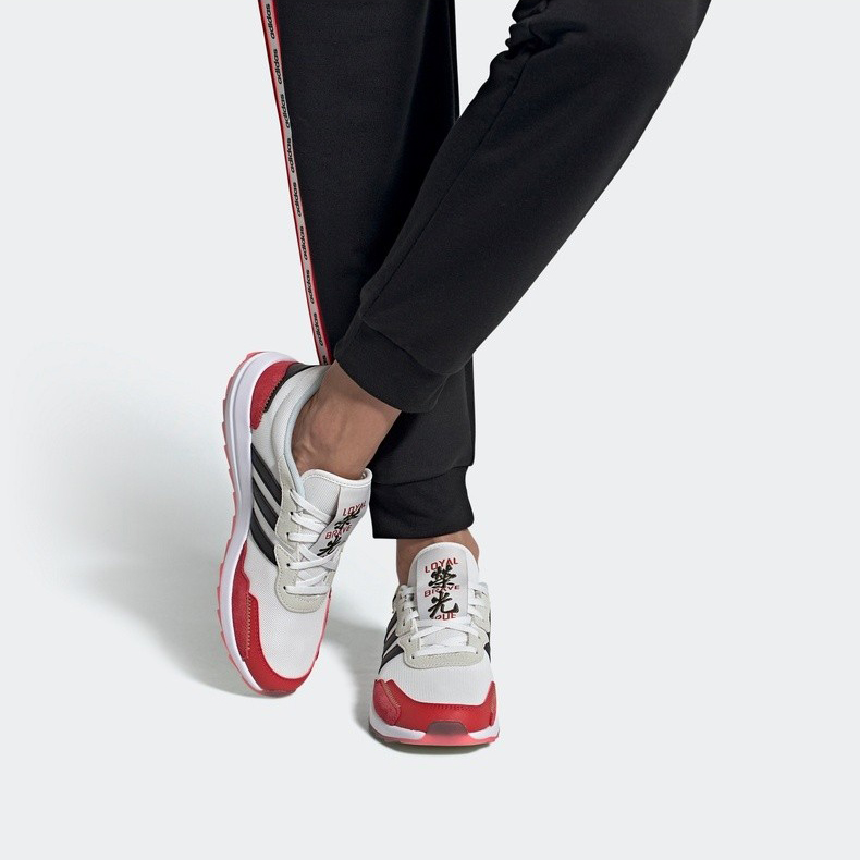 (W) adidas neo Retrorun 'White Red Black' 圖 7