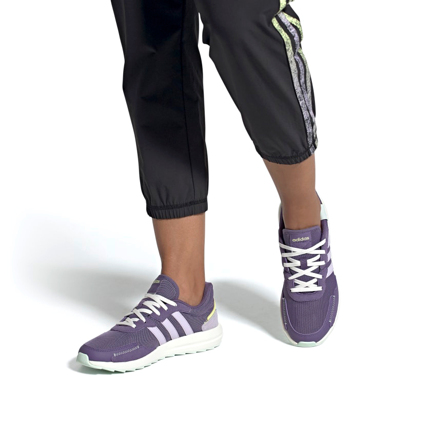 Sizing (W) adidas neo Retrorun Lila/Weiß EG4223