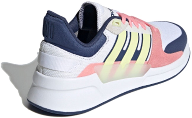 adidas neo RUN 90S 減震防滑 低筒 跑步鞋 女款 白藍粉 Shop adidas neo RUN 90S 減震防滑 低筒 跑步鞋 女款 白藍粉