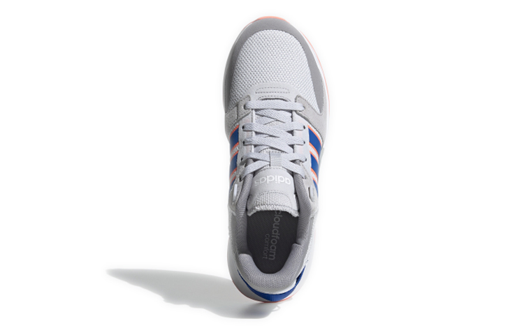 Shop adidas neo RUN 90S 減震防滑耐磨 低筒 運動休閒鞋 女款 灰橙