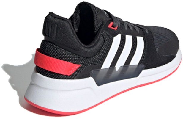 adidas neo RUN 90S 防滑耐磨 低筒 運動休閒鞋 女款 黑白紅 Lookbook adidas neo RUN 90S 防滑耐磨 低筒 運動休閒鞋 女款 黑白紅