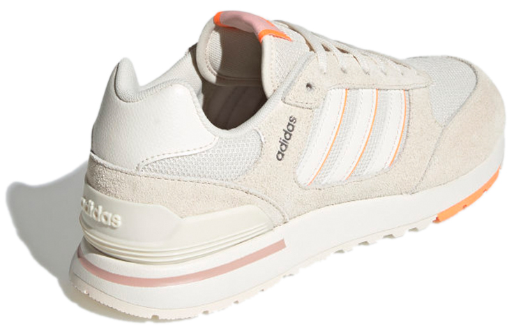 Shop adidas neo RUN 80S 防滑 低筒 跑步鞋 女款 米橙