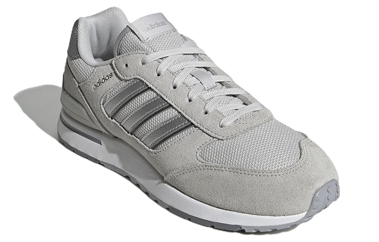 Lookbook adidas neo RUN 80S 舒適 耐磨 低筒 跑步鞋 女款 灰色