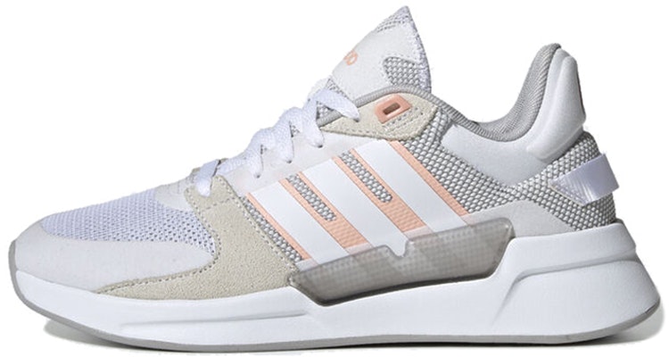 adidas neo RUN 90S 防滑耐磨 低筒 跑步鞋 女款 灰白粉 Buy adidas neo RUN 90S 防滑耐磨 低筒 跑步鞋 女款 灰白粉