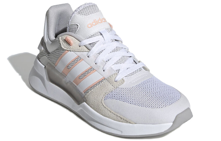 Order adidas neo RUN 90S 防滑耐磨 低筒 跑步鞋 女款 灰白粉