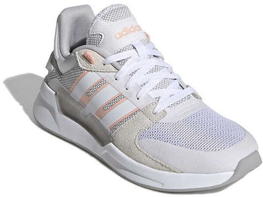 adidas neo RUN 90S 防滑耐磨 低筒 跑步鞋 女款 灰白粉 Order adidas neo RUN 90S 防滑耐磨 低筒 跑步鞋 女款 灰白粉