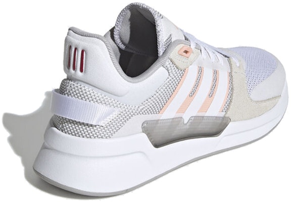 adidas neo RUN 90S 防滑耐磨 低筒 跑步鞋 女款 灰白粉 Lookbook adidas neo RUN 90S 防滑耐磨 低筒 跑步鞋 女款 灰白粉