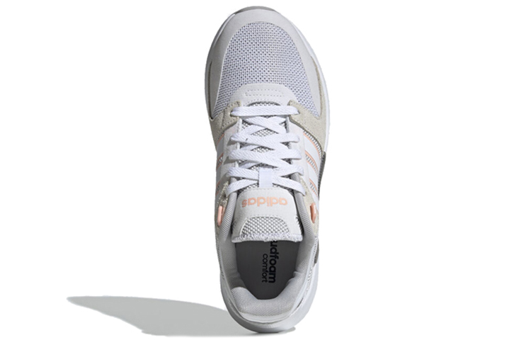 Shop adidas neo RUN 90S 防滑耐磨 低筒 跑步鞋 女款 灰白粉