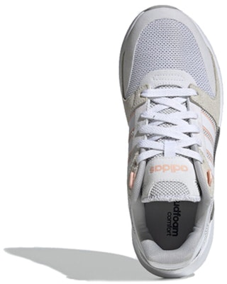 adidas neo RUN 90S 防滑耐磨 低筒 跑步鞋 女款 灰白粉 Shop adidas neo RUN 90S 防滑耐磨 低筒 跑步鞋 女款 灰白粉