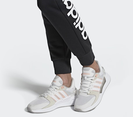 adidas neo RUN 90S 防滑耐磨 低筒 跑步鞋 女款 灰白粉 Details for adidas neo RUN 90S 防滑耐磨 低筒 跑步鞋 女款 灰白粉