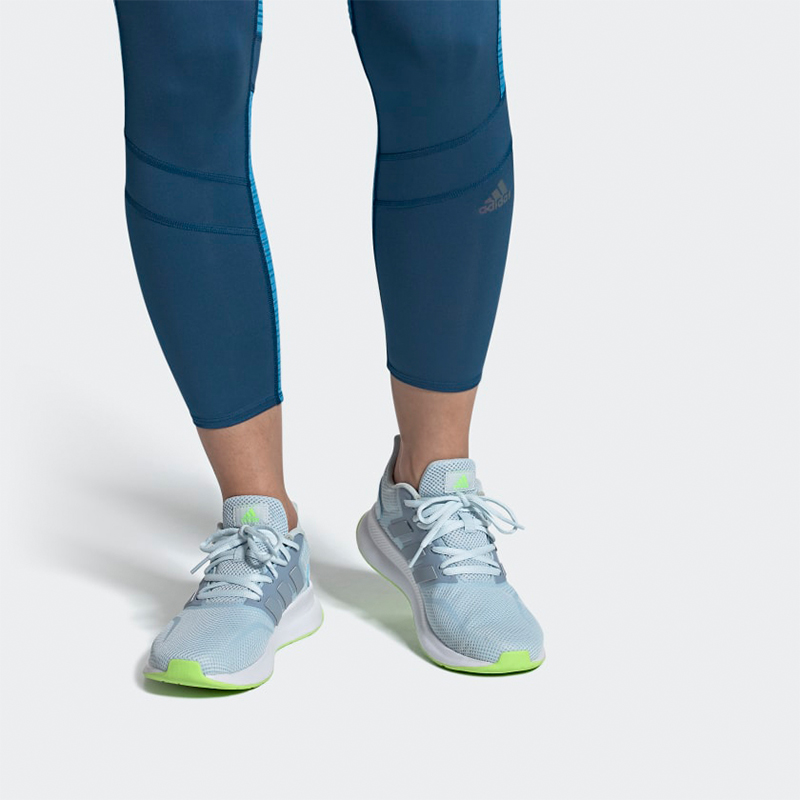 (W) adidas neo Runfalcon Blue/Green 圖 7
