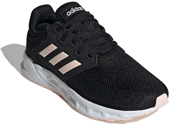 adidas neo Showtheway 低筒悠閒跑步鞋 女款 黑粉 Shop adidas neo Showtheway 低筒悠閒跑步鞋 女款 黑粉