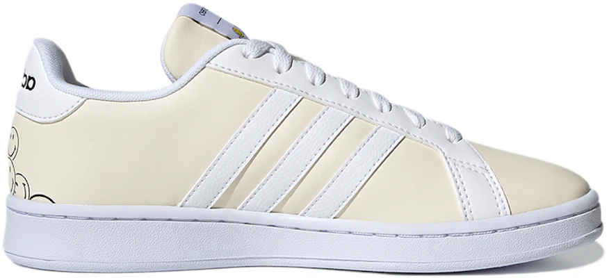 SMILEY x adidas neo GRAND COURT 低筒 板鞋 女式 米黃 Order SMILEY x adidas neo GRAND COURT 低筒 板鞋 女式 米黃