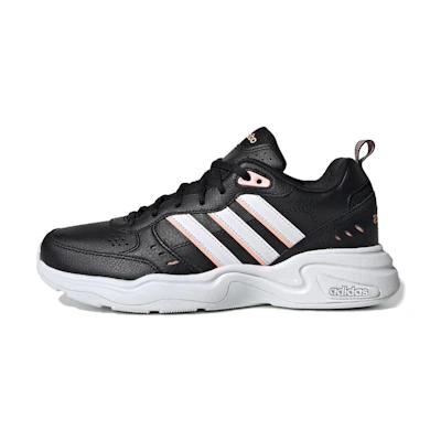 (W) adidas neo Strutter 'Black White Pink'