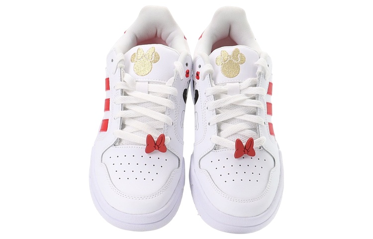 Lookbook adidas neo Entrap 迪士尼 防滑耐磨 低筒 板鞋 女款 白紅