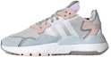 Buy adidas originals Nite Jogger 減震防滑 低筒 運動休閒鞋 女款 灰白粉