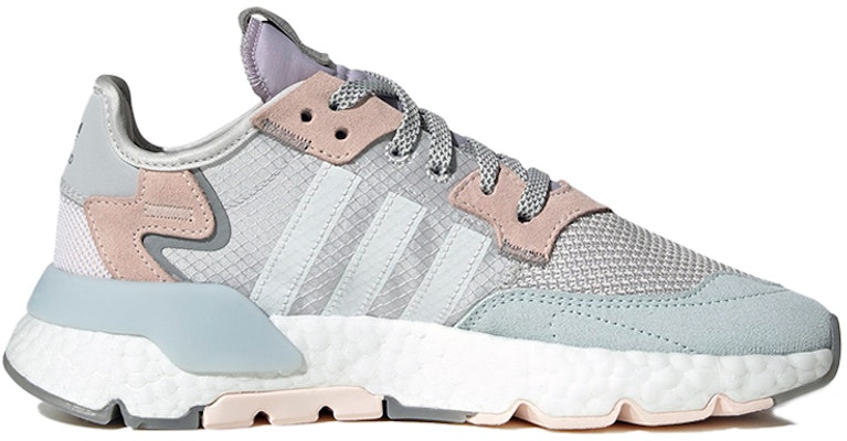 adidas originals Nite Jogger 減震防滑 低筒 運動休閒鞋 女款 灰白粉 Order adidas originals Nite Jogger 減震防滑 低筒 運動休閒鞋 女款 灰白粉