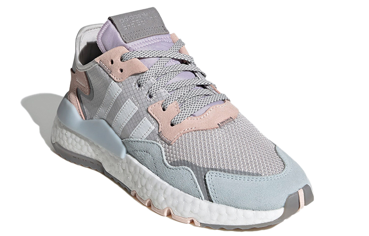 Lookbook adidas originals Nite Jogger 減震防滑 低筒 運動休閒鞋 女款 灰白粉