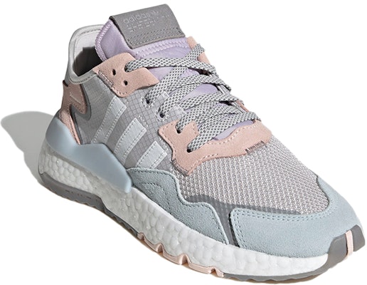adidas originals Nite Jogger 減震防滑 低筒 運動休閒鞋 女款 灰白粉 Lookbook adidas originals Nite Jogger 減震防滑 低筒 運動休閒鞋 女款 灰白粉