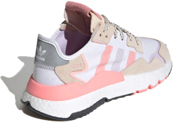 (W) (여성용) 아디다스 나이트 조거 '화이트 글로리 핑크' FX7459 FX7459 Lookbook (W) (여성용) 아디다스 나이트 조거 '화이트 글로리 핑크' FX7459 FX7459