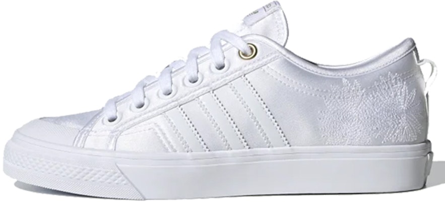 adidas originals NIZZA 花卉刺繡 輕便 低筒 板鞋 女款 白 Buy adidas originals NIZZA 花卉刺繡 輕便 低筒 板鞋 女款 白