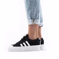 (W) adidas Nizza Platform 'Hitam' FV5321 Sizing (W) adidas Nizza Platform 'Hitam' FV5321