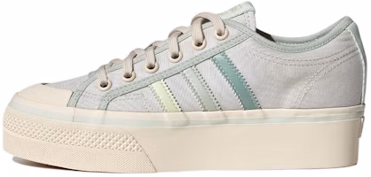 (Women) adidas Nizza Platform 'Cream White Green' GX4605 (Women) adidas Nizza Platform 'Cream White Green' GX4605