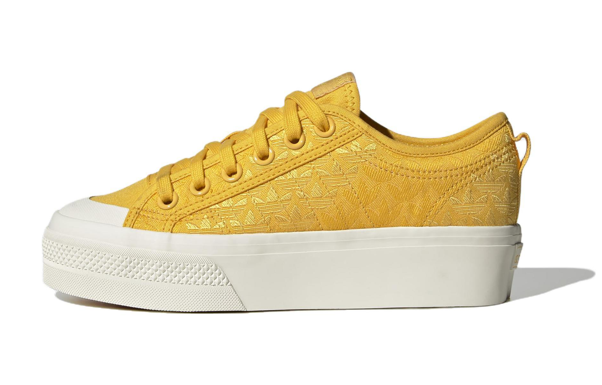 Buy adidas originals NIZZA Platform 防滑耐磨增高 低筒 板鞋 女款 粗金