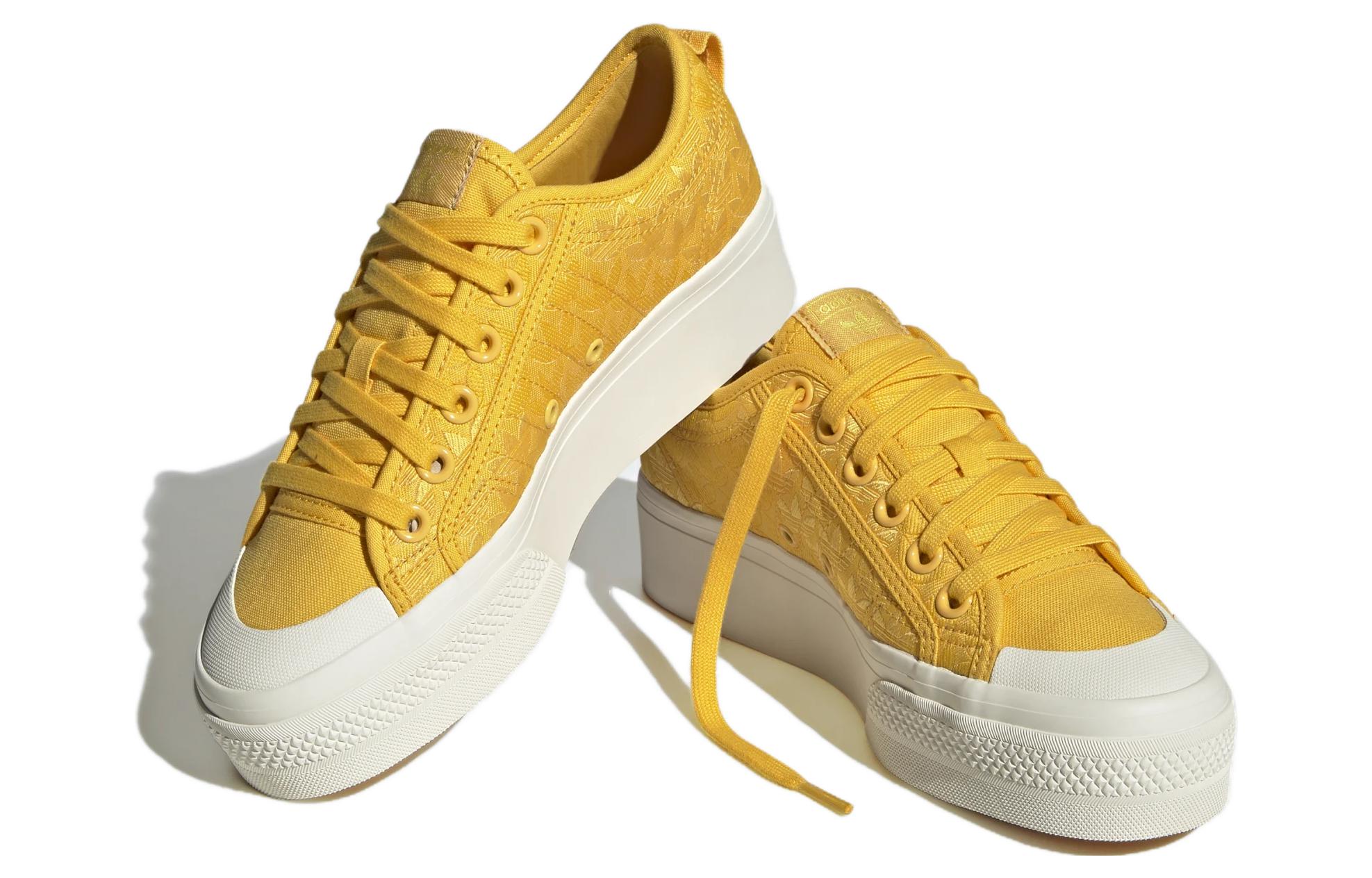 Order adidas originals NIZZA Platform 防滑耐磨增高 低筒 板鞋 女款 粗金