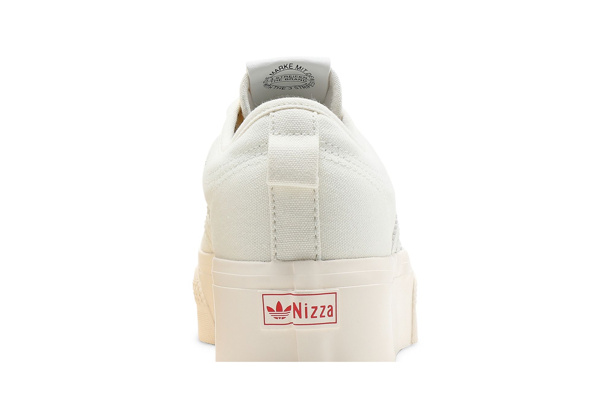 Sizing adidas originals Nizza 平台舒適耐磨低筒休閒板鞋 女款 米色