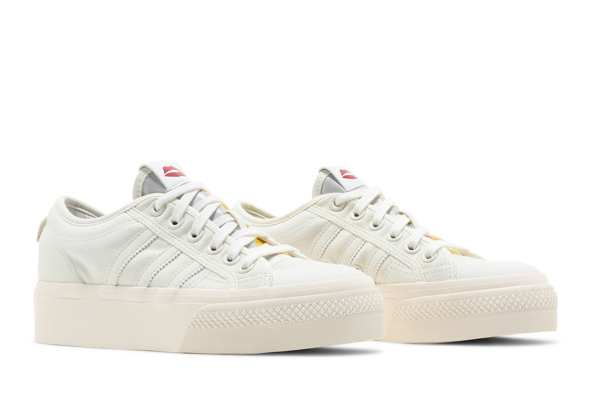 Cheap adidas originals Nizza 平台舒適耐磨低筒休閒板鞋 女款 米色
