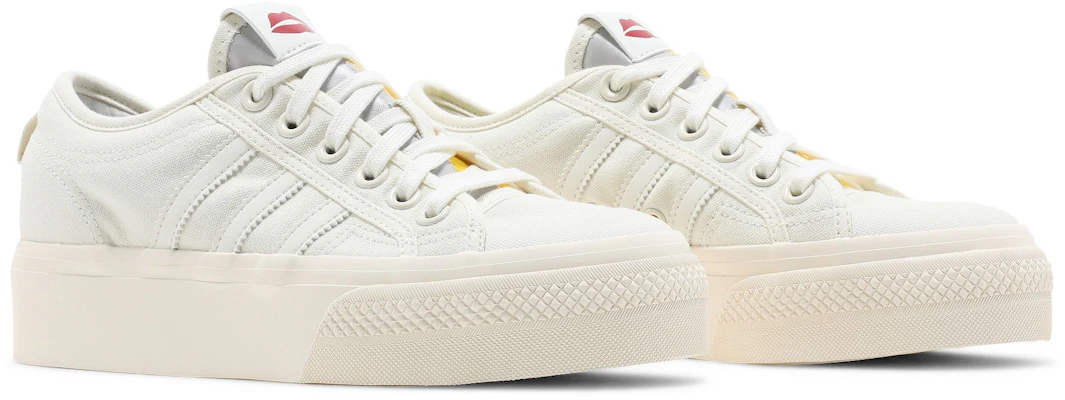 adidas originals Nizza 平台舒適耐磨低筒休閒板鞋 女款 米色 Cheap adidas originals Nizza 平台舒適耐磨低筒休閒板鞋 女款 米色