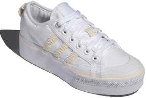 adidas originals NIZZA 高筒板鞋 女生款 白米黃 Lookbook adidas originals NIZZA 高筒板鞋 女生款 白米黃