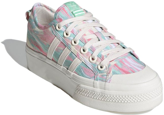 (W) 阿迪达斯 Nizza 厚底粉色冰冻绿色女鞋 GW0166 Lookbook (W) 阿迪达斯 Nizza 厚底粉色冰冻绿色女鞋 GW0166