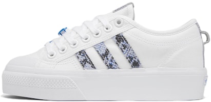 (Women) adidas Nizza Platform 'Snakeskin - White Focus Blue' GX8948 (Women) adidas Nizza Platform 'Snakeskin - White Focus Blue' GX8948