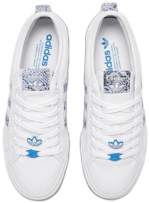 (Women) adidas Nizza Platform 'Snakeskin - White Focus Blue' GX8948 Lookbook (Women) adidas Nizza Platform 'Snakeskin - White Focus Blue' GX8948