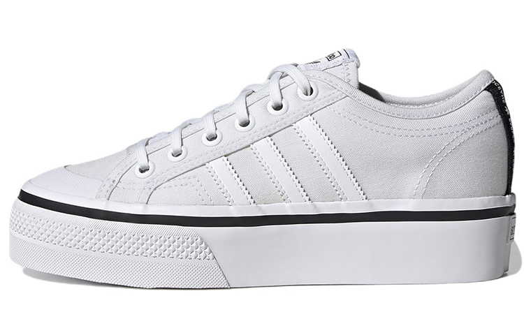 (Women) adidas Nizza Platform 'White Black' GW3870