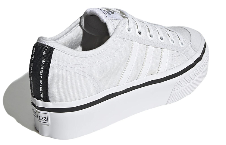 Shop (W) adidas Nizza Platform ''Wit Zwart'' GW3870