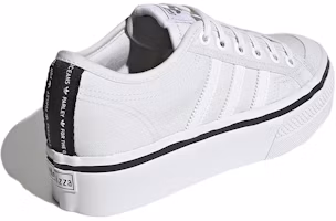 Shop (女款)adidas Nizza 厚底 '白黑' GW3870
