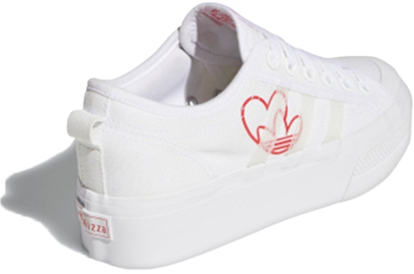 (W) adidas Nizza Platform 'Putih Merah Hati' FX9179 Lookbook (W) adidas Nizza Platform 'Putih Merah Hati' FX9179
