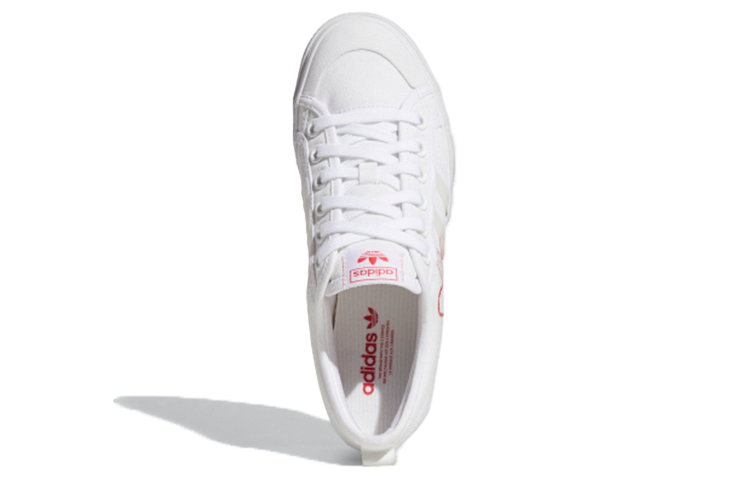 Shop (W) adidas Nizza Platform ''Weiß Rot Herz'' FX9179