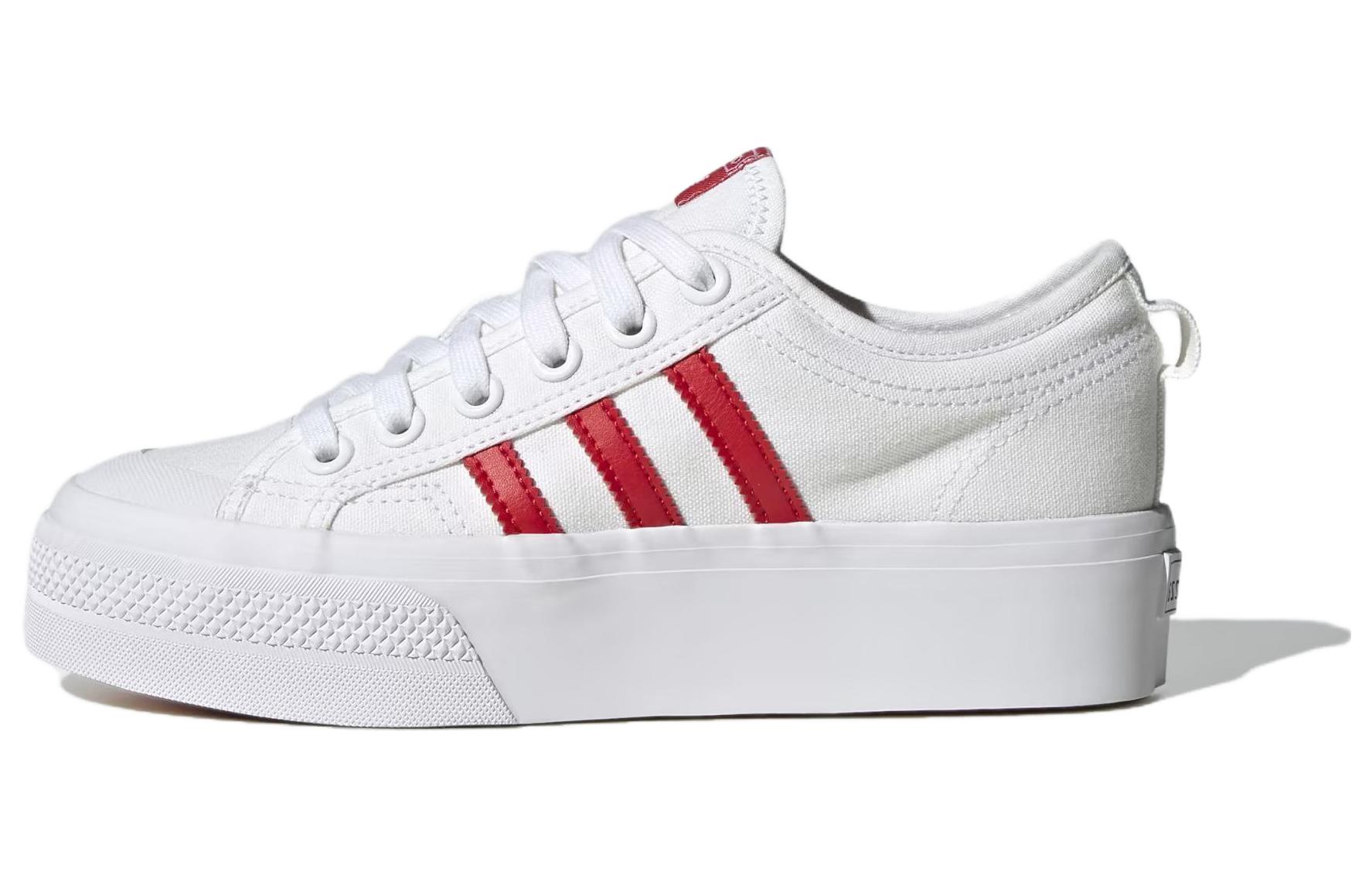 (Women) adidas Nizza Platform 'White Scarlet' HQ1902