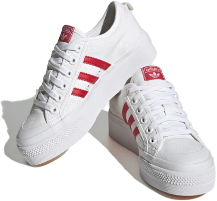 (W) adidas Nizza Platform ''Bianco Scarlatto'' HQ1902 Lookbook (W) adidas Nizza Platform ''Bianco Scarlatto'' HQ1902