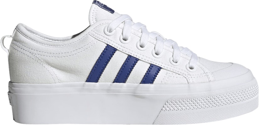 (Women) adidas Nizza Platform 'White Semi Lucid Blue' HQ1909 Buy (Women) adidas Nizza Platform 'White Semi Lucid Blue' HQ1909