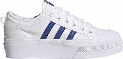 (Women) adidas Nizza Platform 'White Semi Lucid Blue' HQ1909 (Women) adidas Nizza Platform 'White Semi Lucid Blue' HQ1909